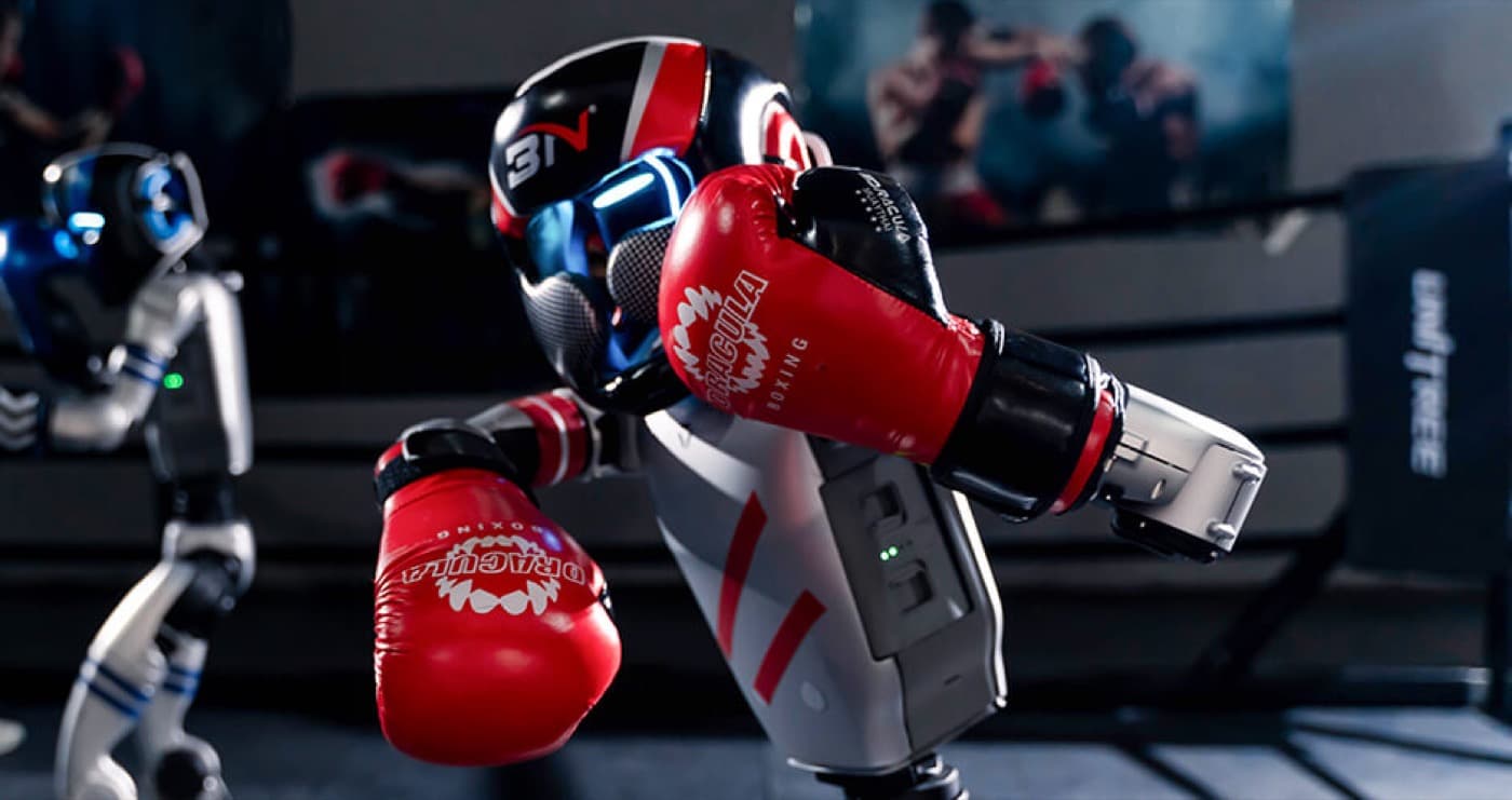 Detalhe da luva e capacete do G1-Boxing