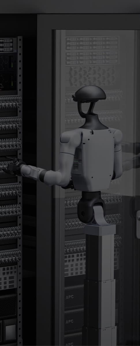 G1-D operando em data center — manutenção de rack