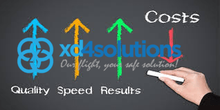 Quality Efficiency Cost 2 with xd4solutions logo
